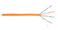 Кабель NIKOLAN U/UTP, 4 пары, Кат.5e, 24 AWG, внутренний, LSZH, 305м/100м 